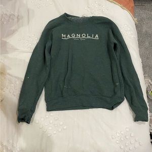 Green magnolia sweatshirt